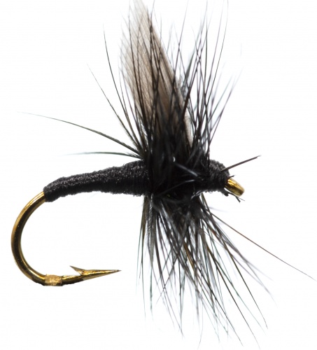 The Essential Fly Black Gnat Winged Fishing Fly